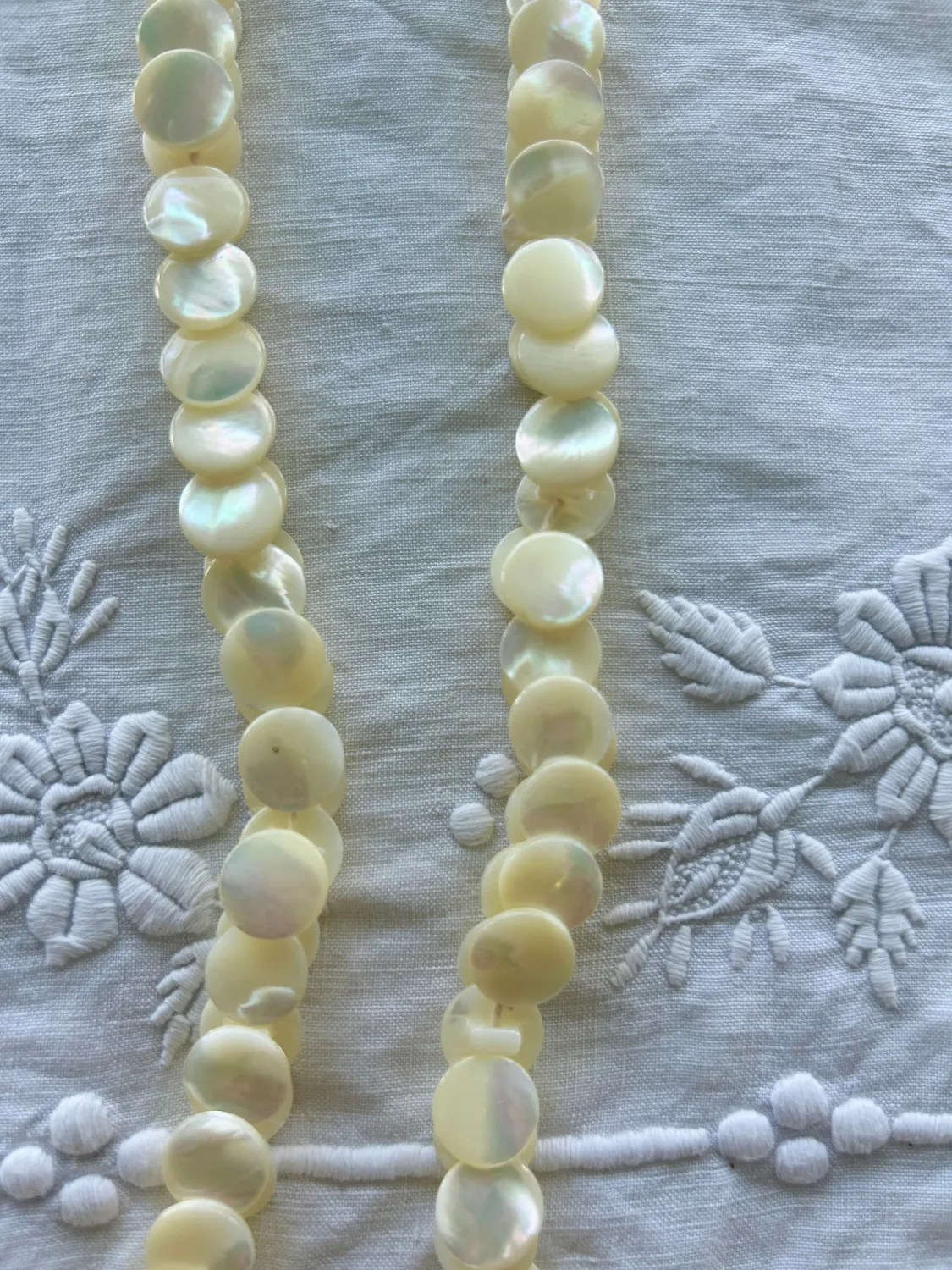 French General Vintage Strand boutons nacre 12mm échevette 144