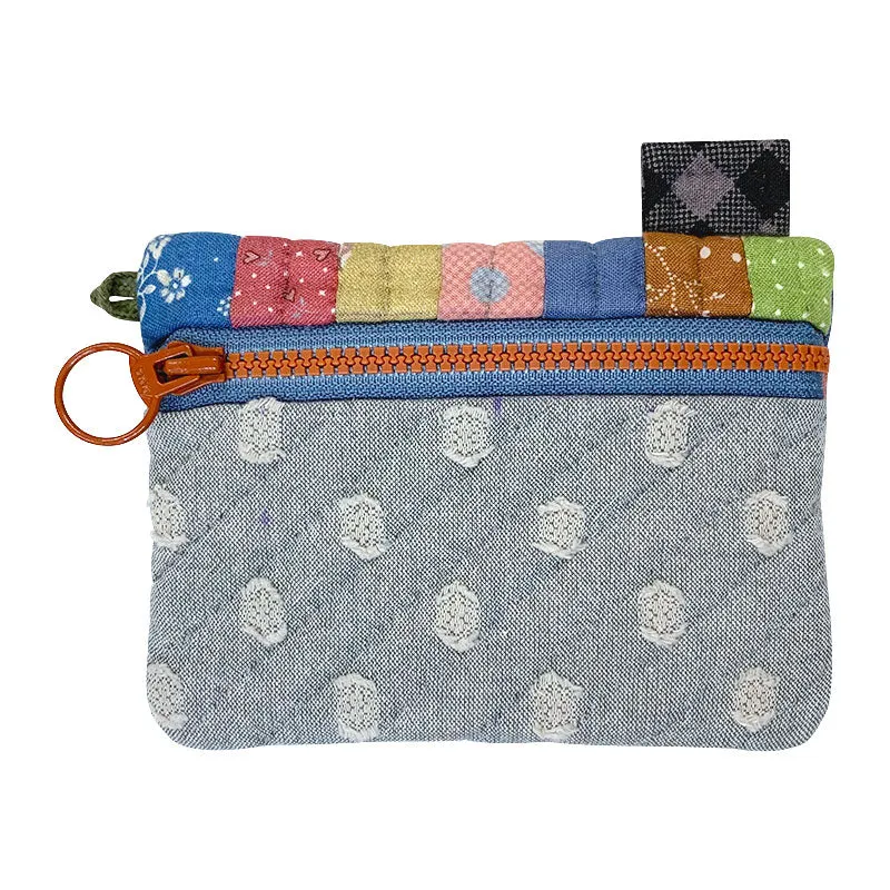 Yoko Saito House Pouch with Squares kit pochette maison 13 cm