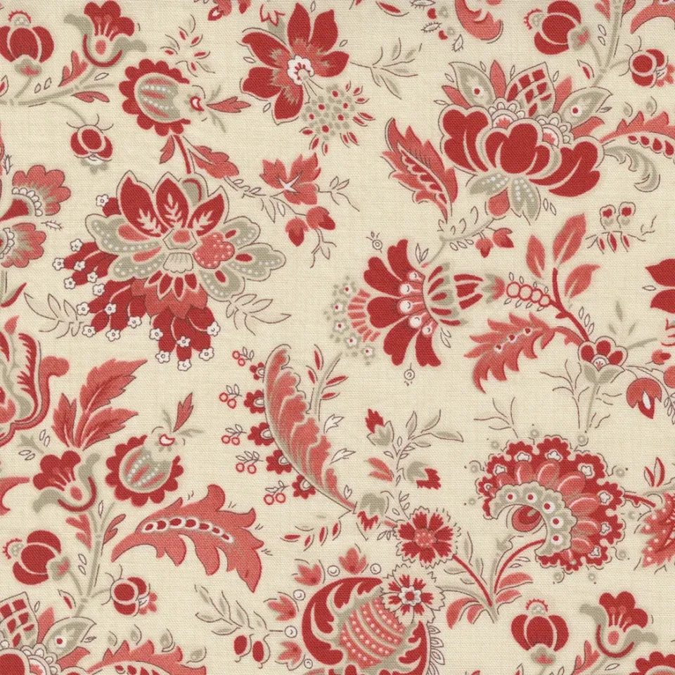 French General Bonheur de Jour 13911 16 tissu coton perle
