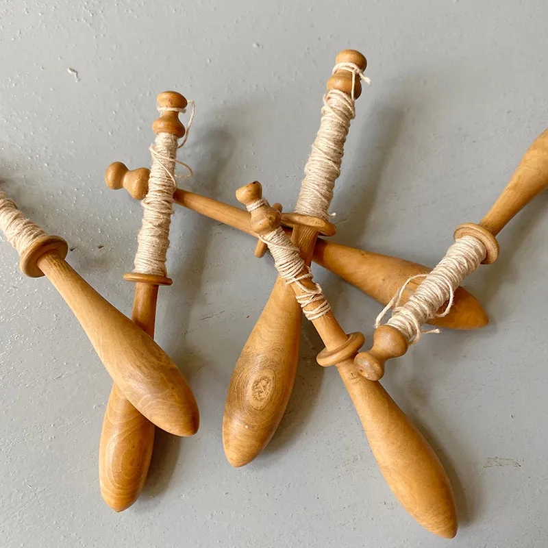 French General fuseaux bois vintage lot de 4