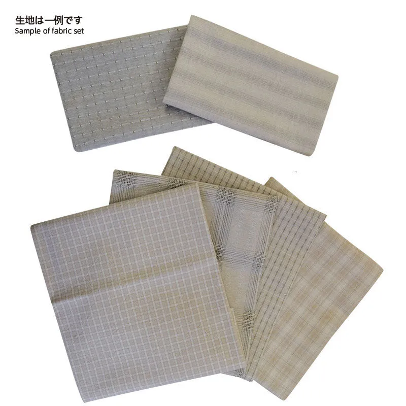 Yoko Saito House's Mystery Quilt set 6 tissus base ciel