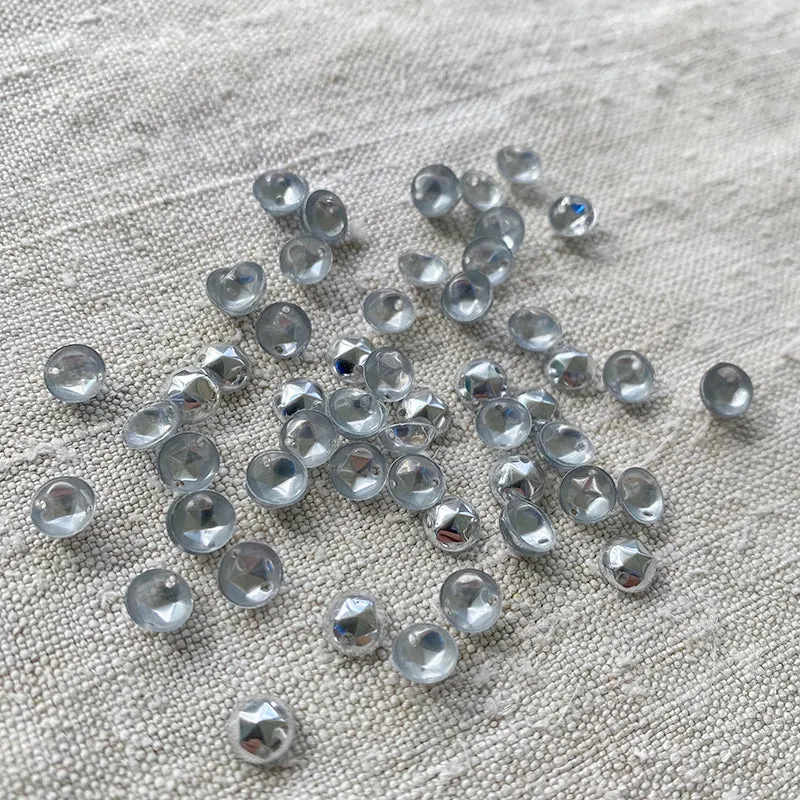 French General Vintage paillettes bombées argent lot 1000 couture