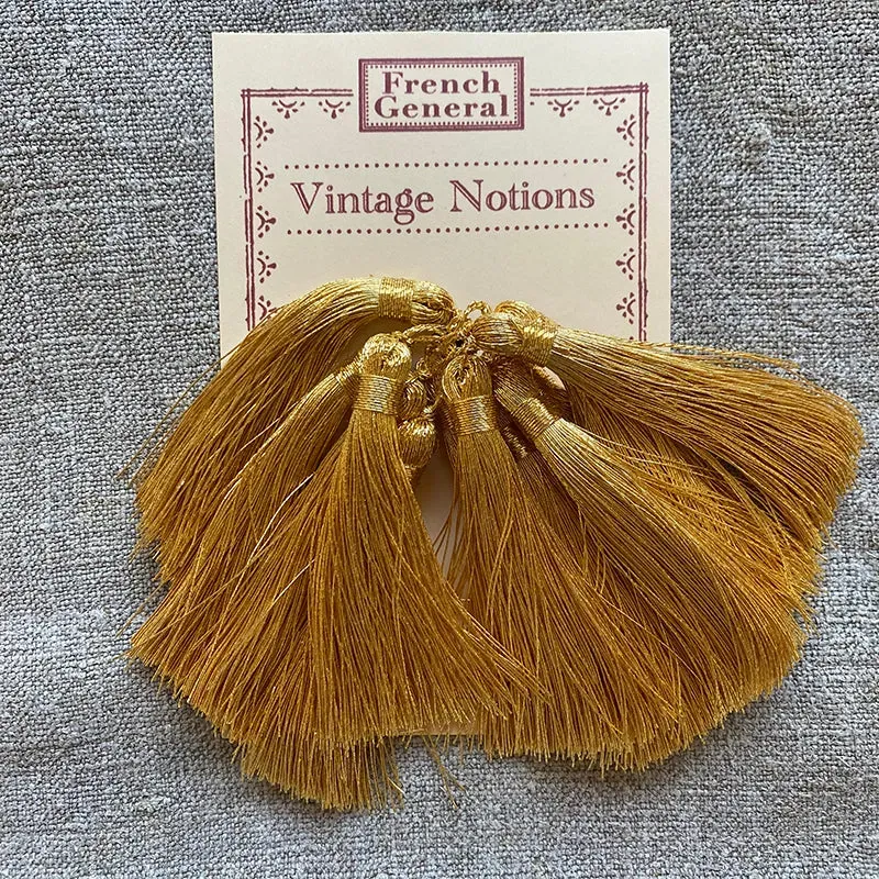 French General glands dorés vintage pompons lot de 12