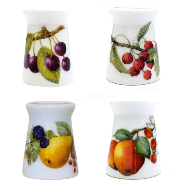 Yoko Saito dé porcelaine Arita fruit quilting main