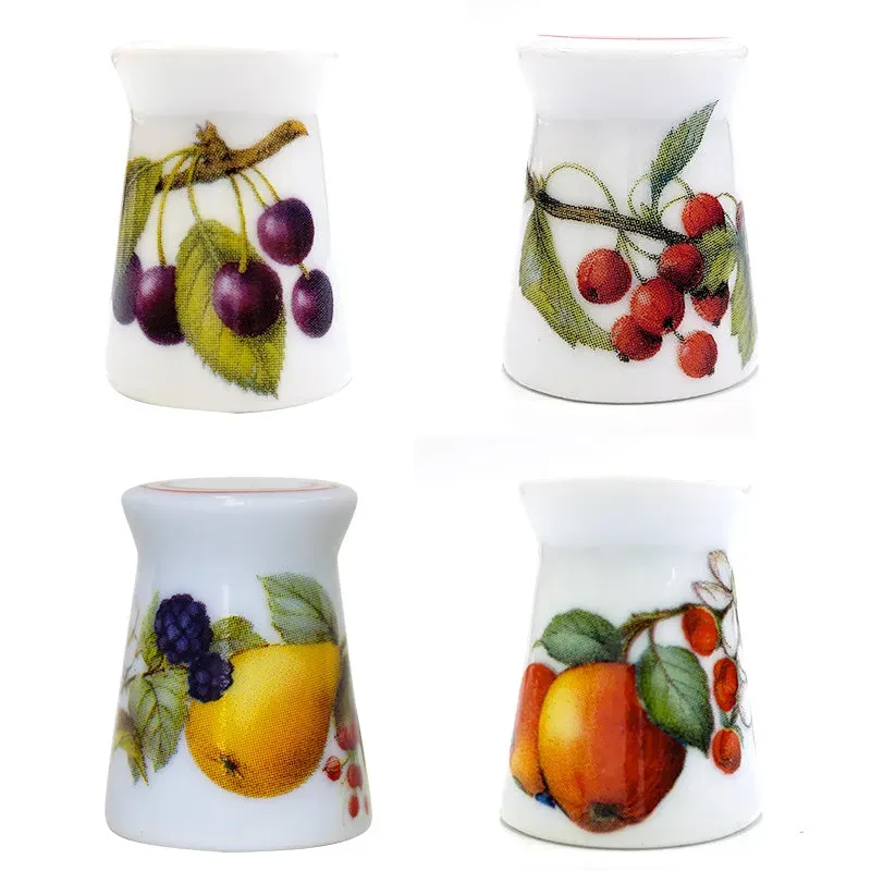 Yoko Saito dé porcelaine Arita fruit quilting main