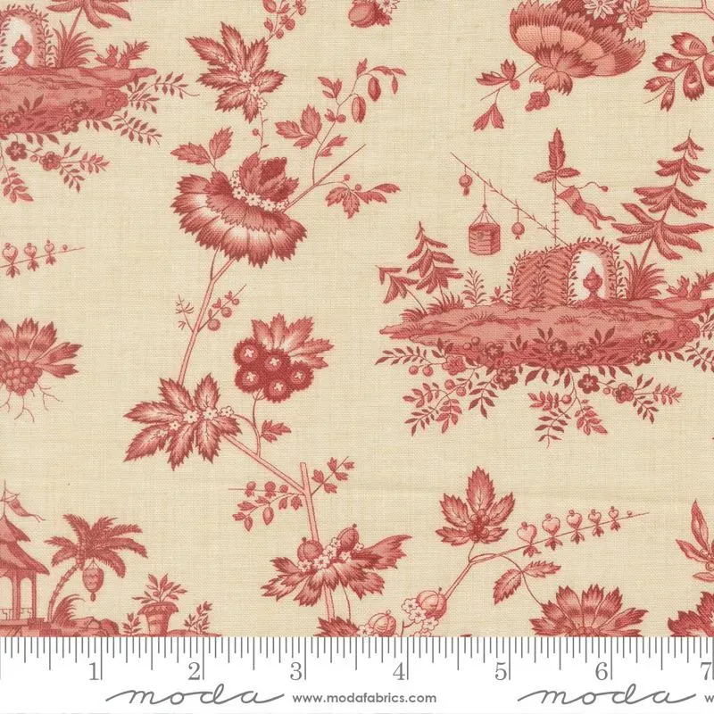 French General Fleur de Paris 13992 11 tissu coton Garance