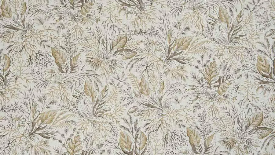French General Gardinier Linen tissu ameublement lin coton 137 cm