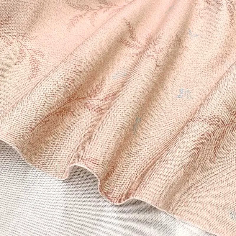 Yoko Saito 2026-05-A10 tissu coton rose blé fleuri au mètre