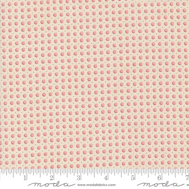 French General Rouenneries Trois 13968 11 tissu coton rose au mètre