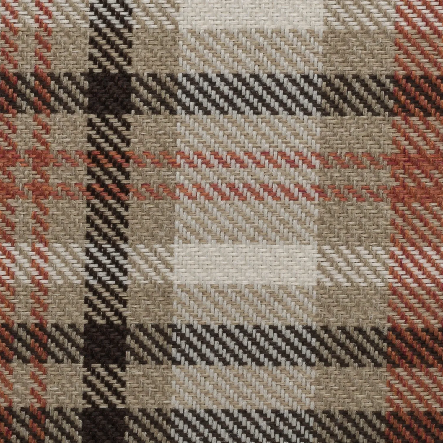 Elastron Scotland tissu jacquard carreaux beige