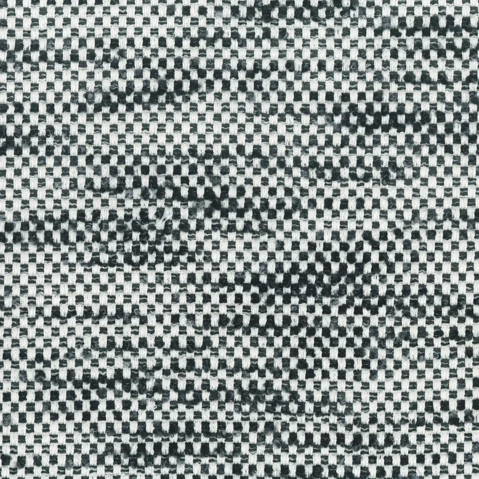 Elastron Parker tissu ameublement Noir au mètre micro-damier