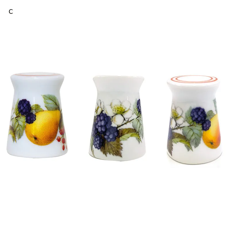 Yoko Saito dé porcelaine Arita fruit quilting main
