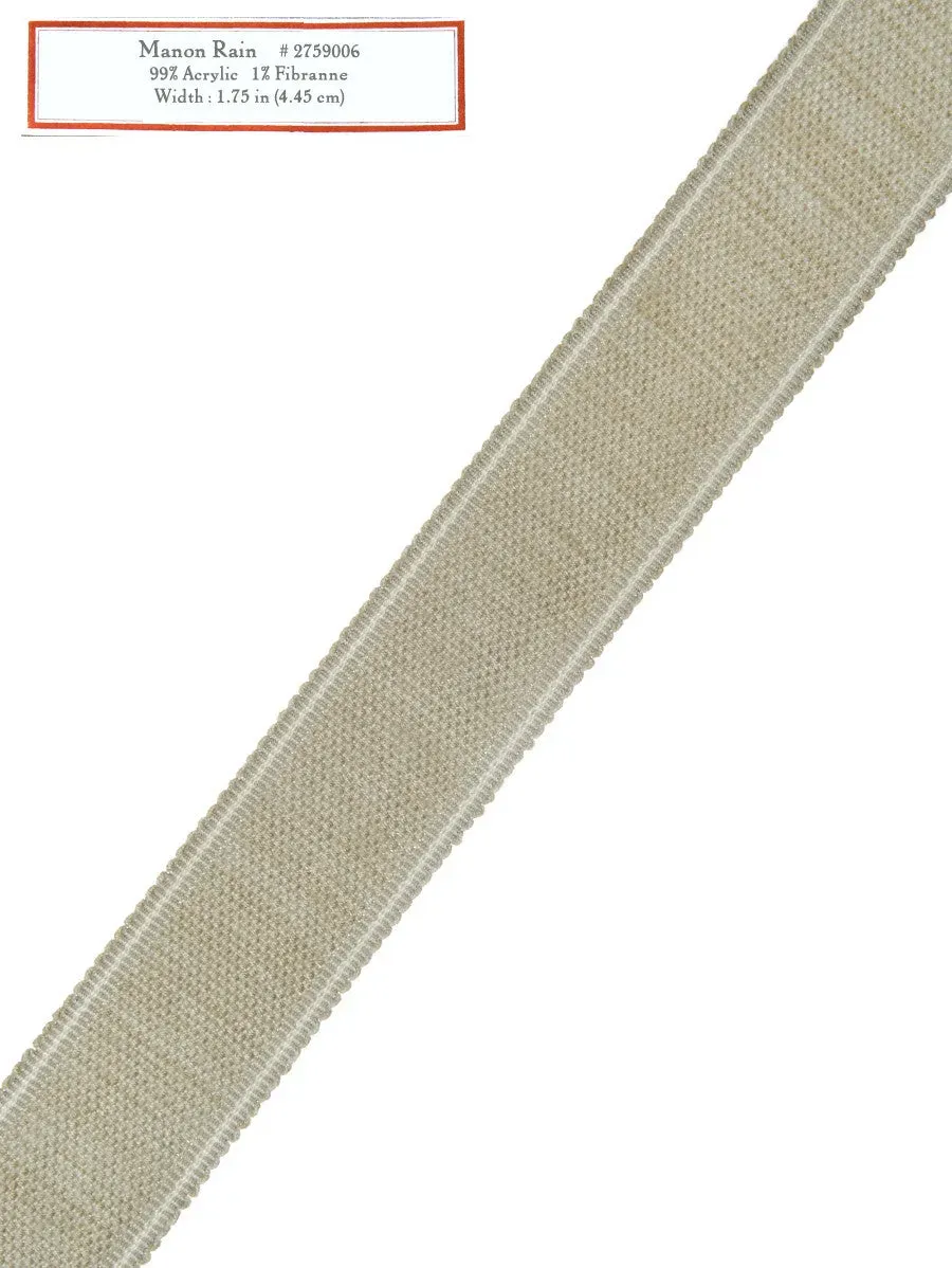 French General Manon Rain galon déco au mètre bleu 4,5cm