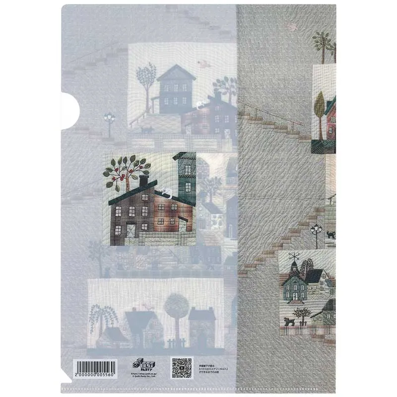Yoko Saito House Mystery Quilt chemise A4 plastique transparent