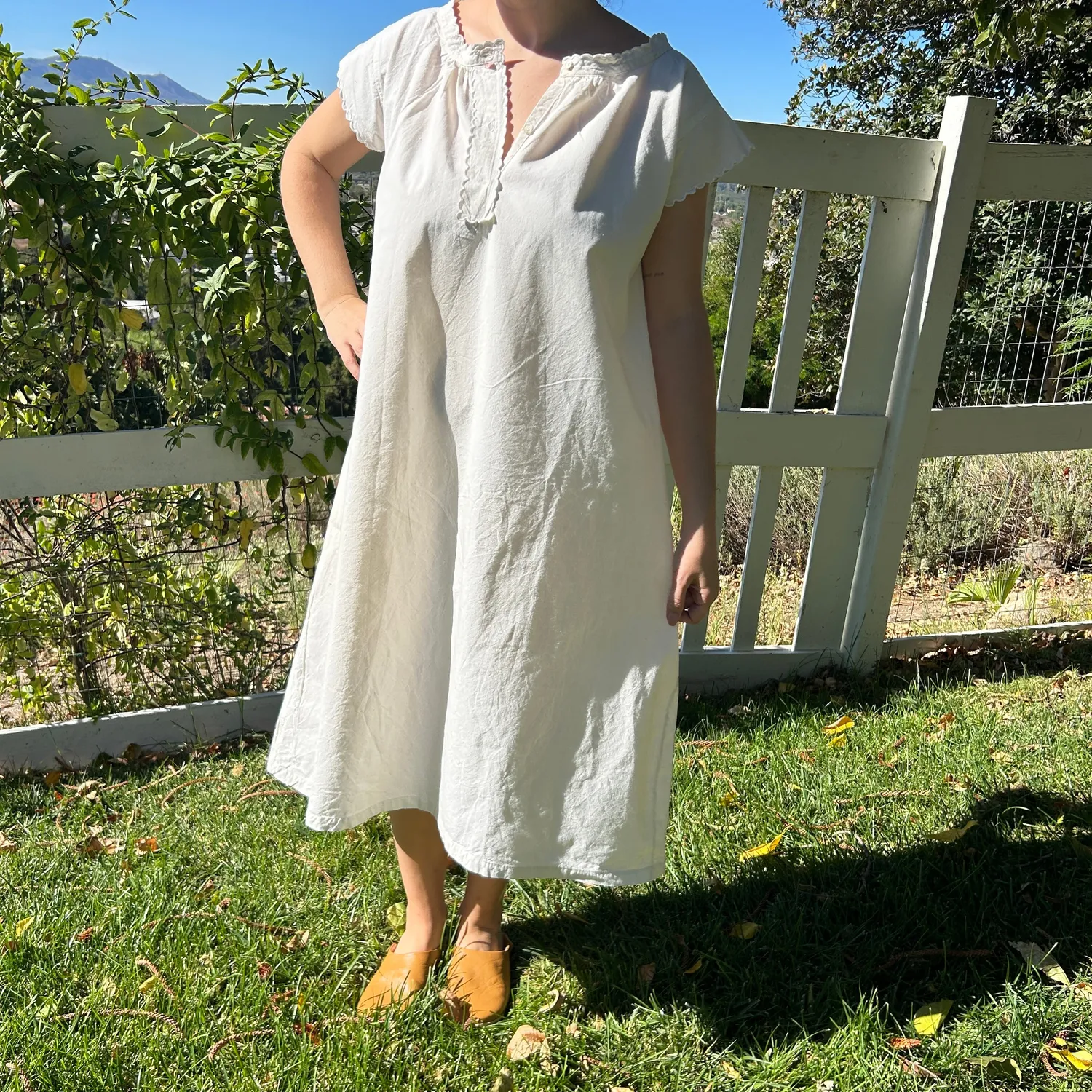 French General chemise ancienne coton taille M blanc stock inutilisé