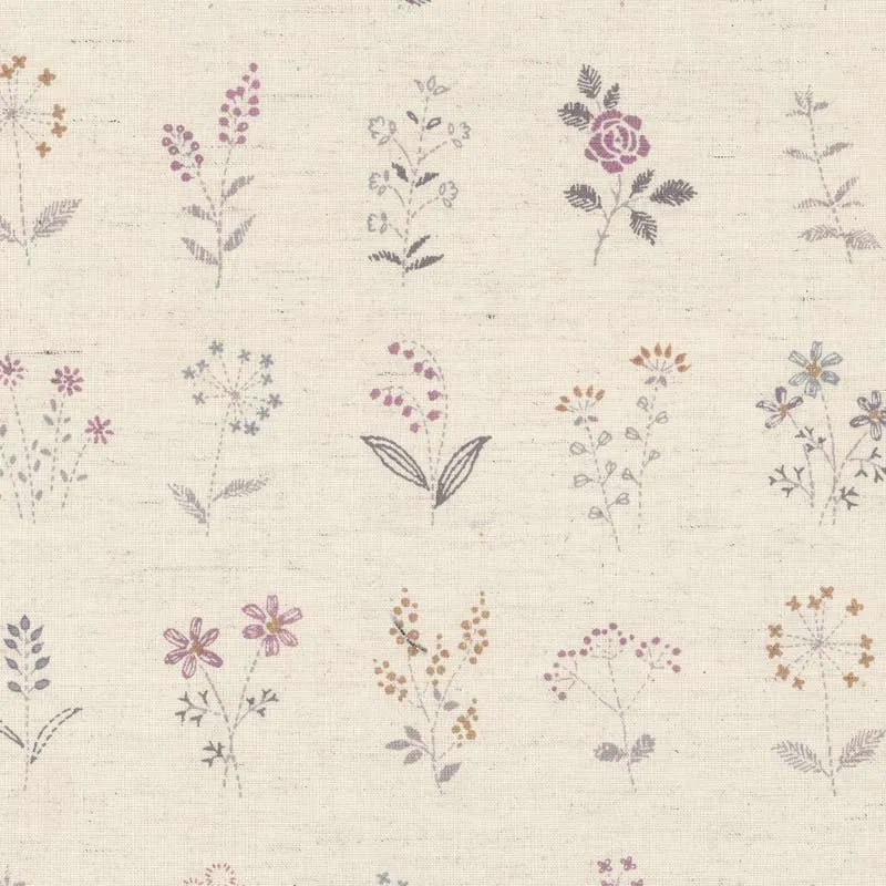 Yoko Saito 2026-04-A02 coupon lin coton gris 40x35