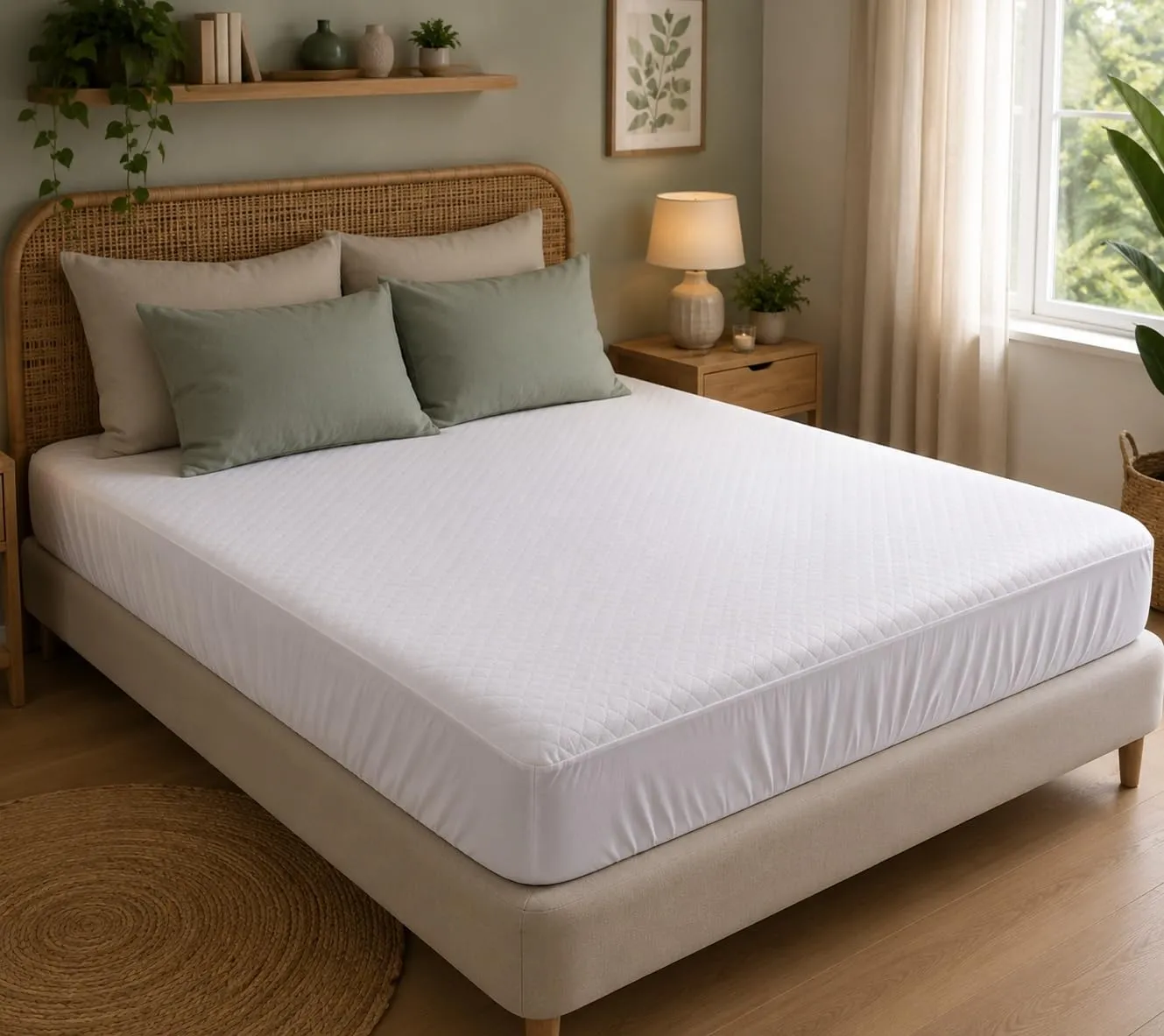 STOF protège-matelas imperméable blanc 140x190 cm