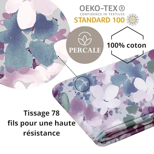 STOF Pervenche housse de couette 260x240 rose percale