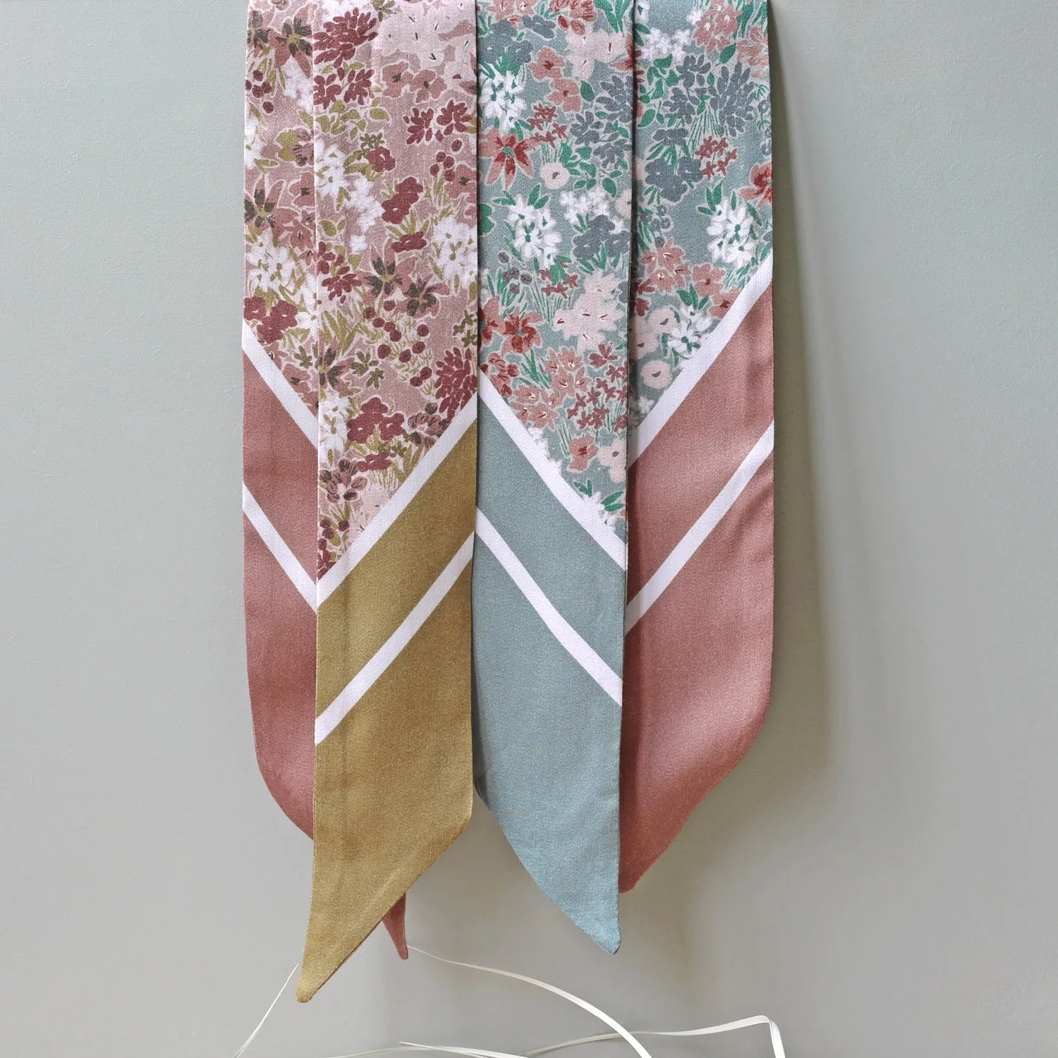 La Maison Naïve Prairie Tomette foulard à nouer kit couture satin