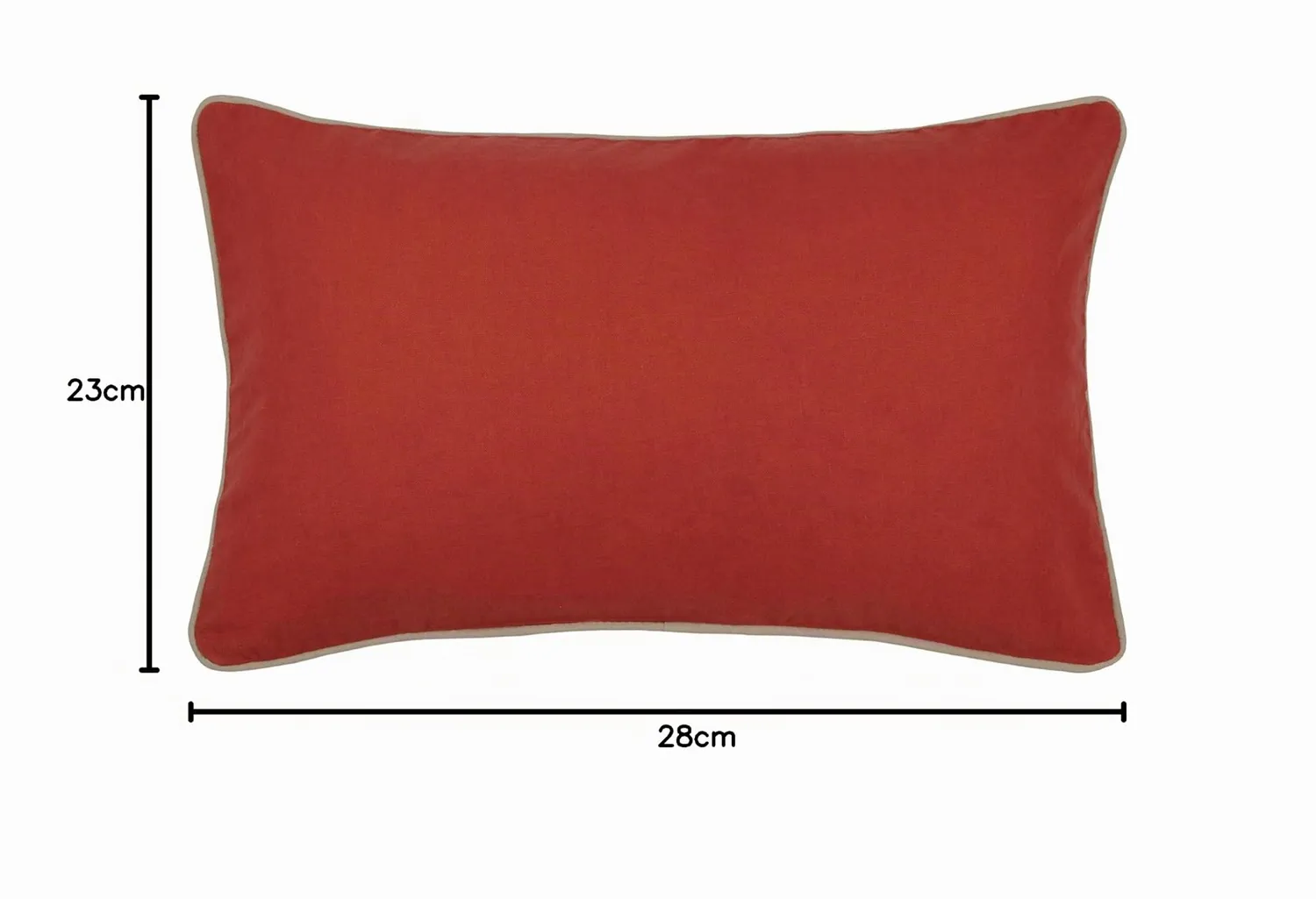 Stof Duo coussin 30x50 terracotta coton