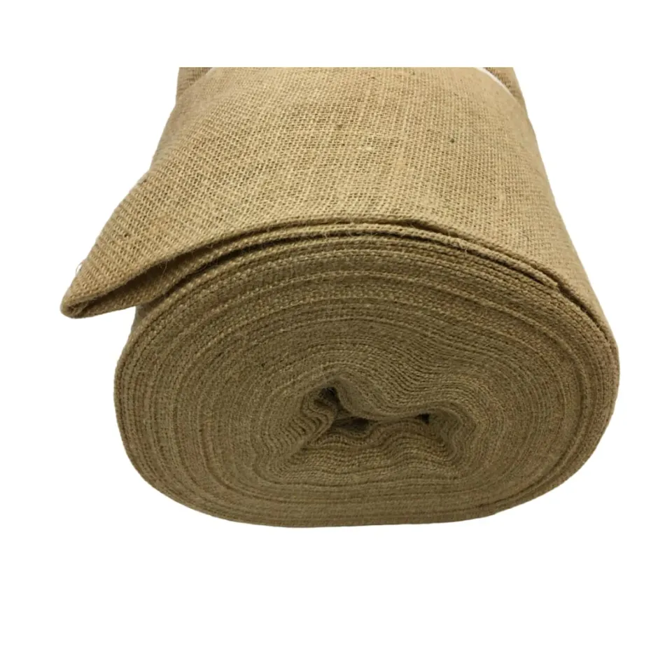 Tissushop CS380 toile de jute naturel 1 mètre 190 cm