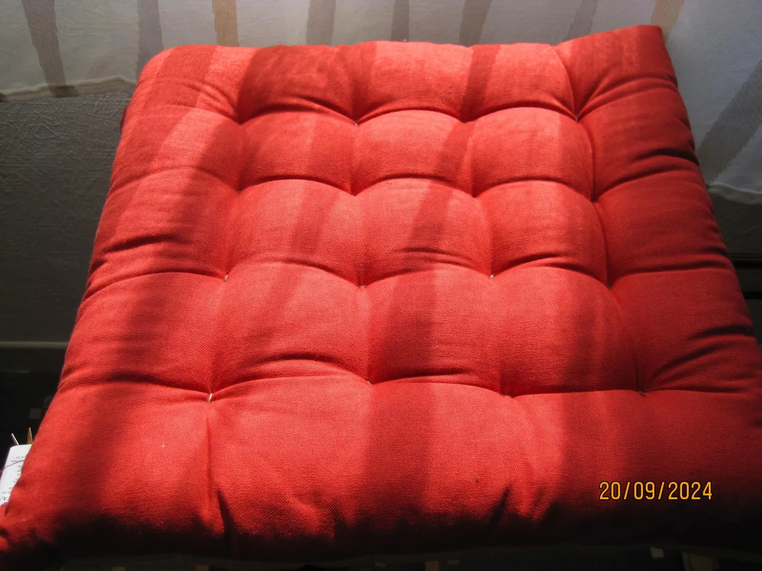STOF Duo galette de chaise 40x40 terracotta coton