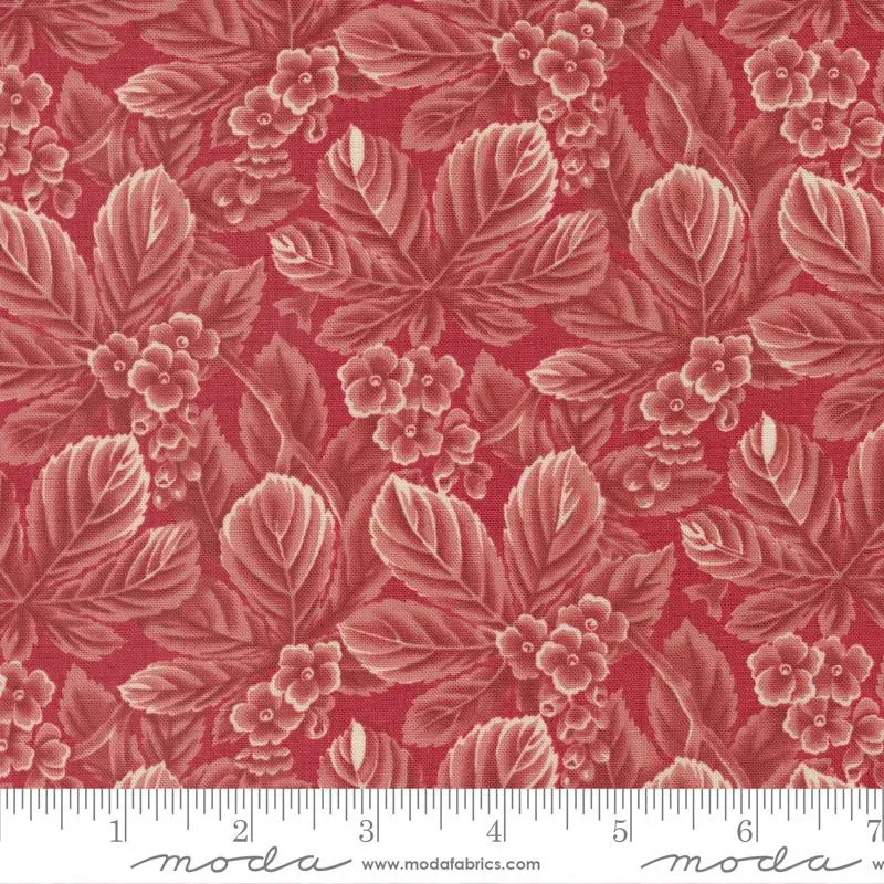 Moda Chateau de Chantilly 13941 14 tissu coton rouge au mètre