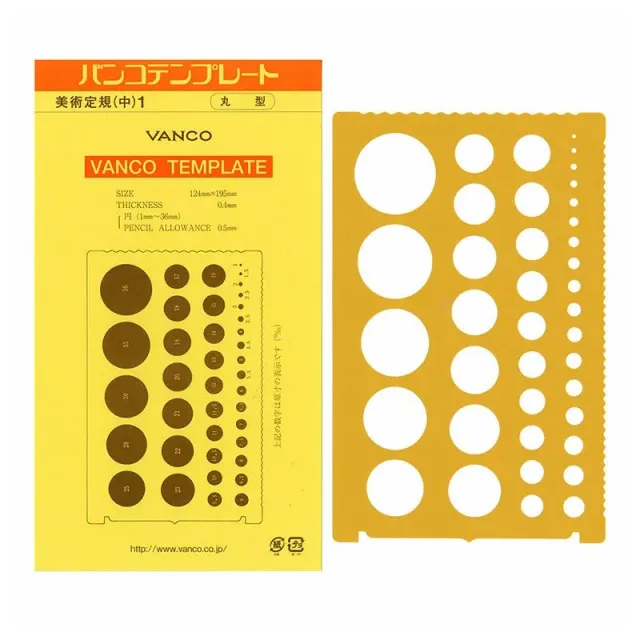 Yoko Saito Banco gabarit cercles 1-36 mm patchwork