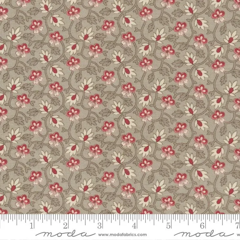 French General Chateau de Chantilly 13945 12 tissu coton roche