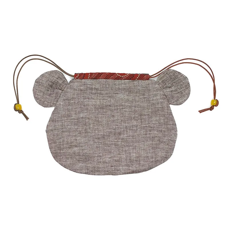 Yoko Saito Bear Drawstring kit bourse ours 16x20cm