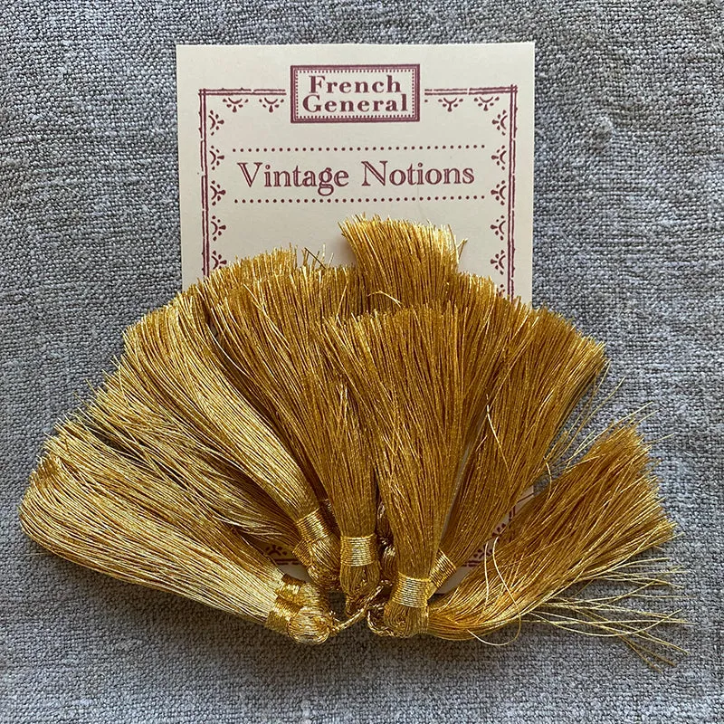 French General glands dorés vintage pompons lot de 12