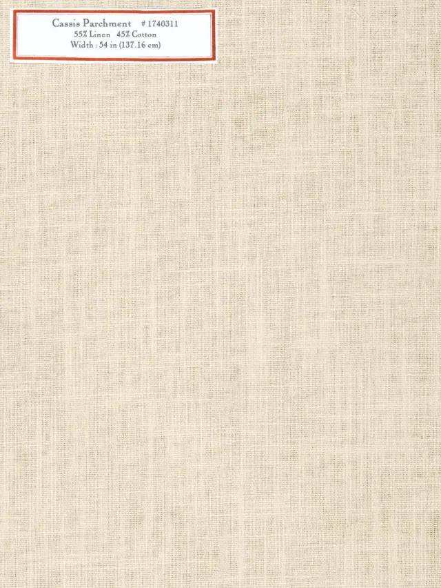 French General Cassis Parchment tissu ameublement au mètre