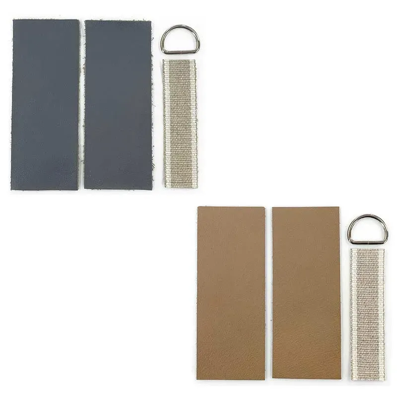 Yoko Saito Shoulder Eco Bag set anses cuir gris