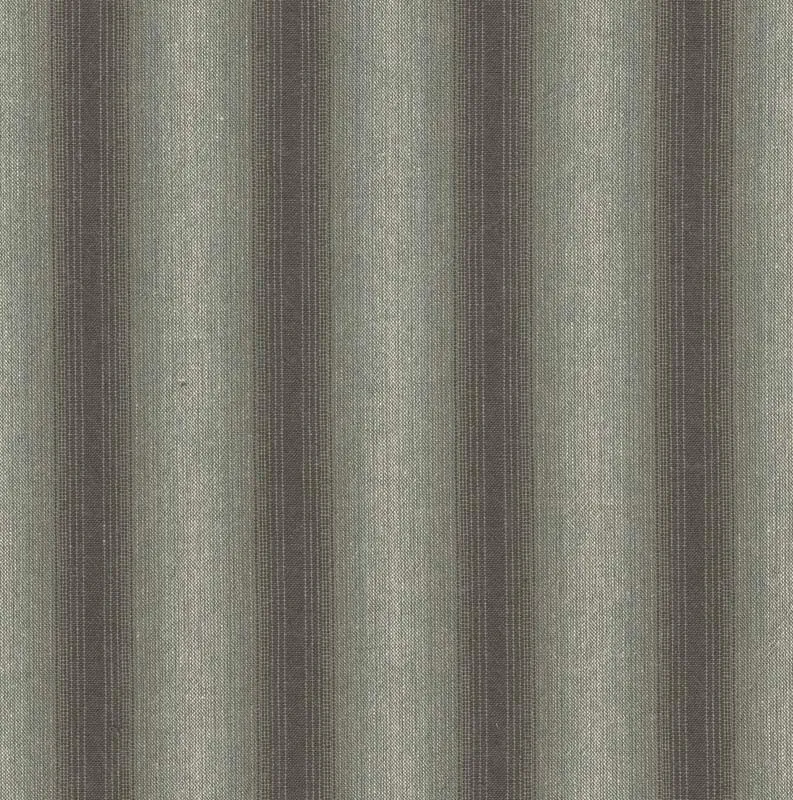 Yoko Saito 2026-02-A09 tissu coton rayé kaki au mètre