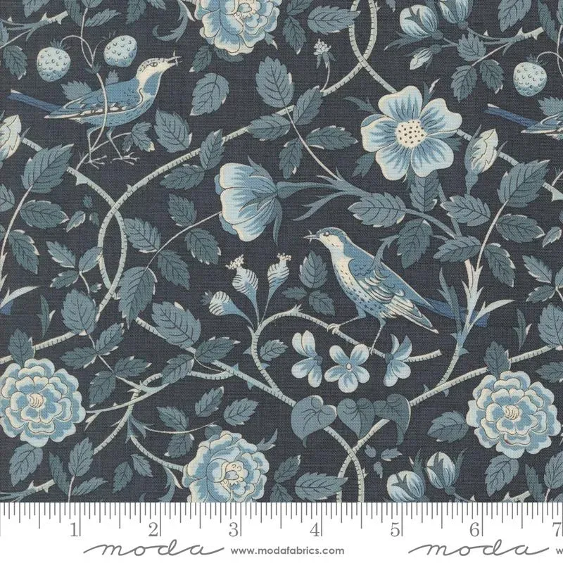 French General Sacré Bleu 13972 17 tissu coton indigo au mètre