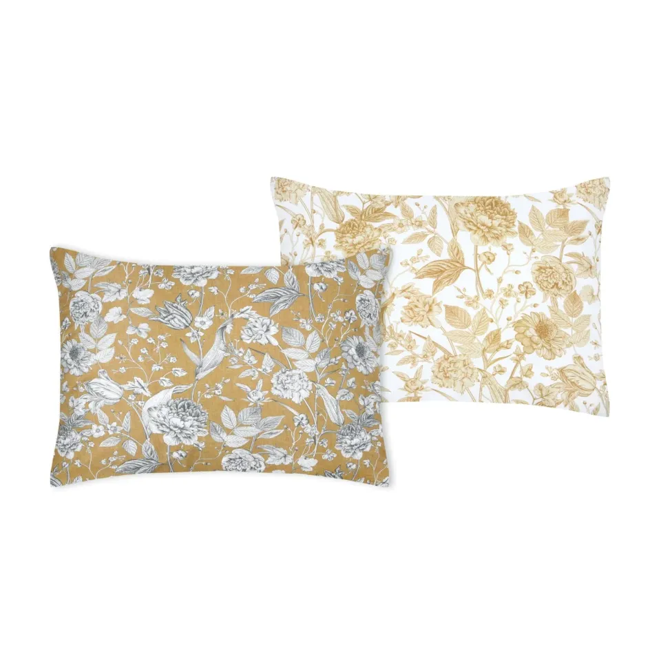 STOF Jacinthe taie 50x70 cm dorée percale de coton