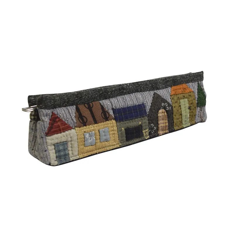 Yoko Saito House Pen Case kit trousse patchwork maisons
