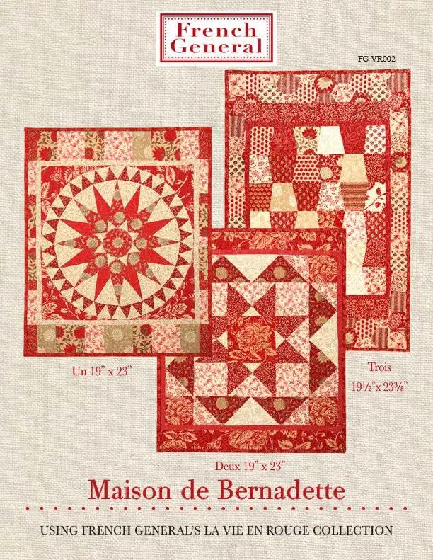 French General Bernadette patron quilt poupée imprimé