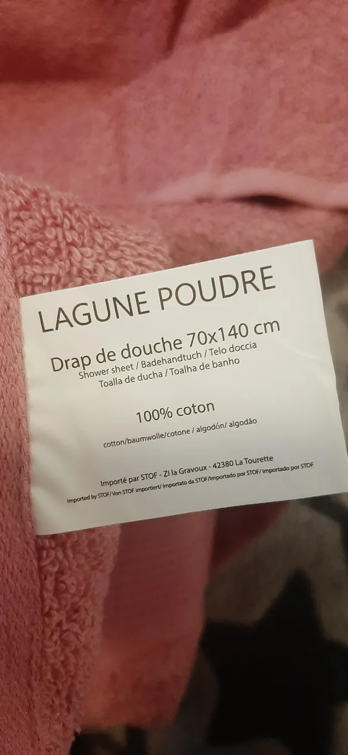 STOF Lagune serviette de bain 70x140 blanc bio