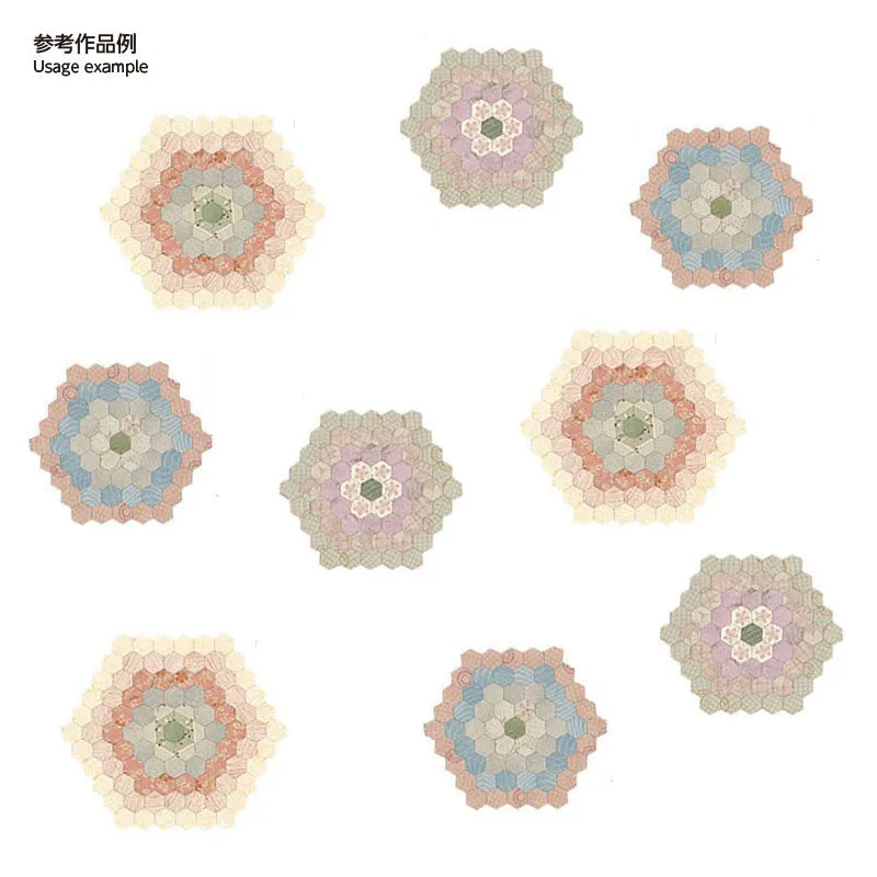 Yoko Saito Hexagones gabarit papier 10 mm 100 pièces