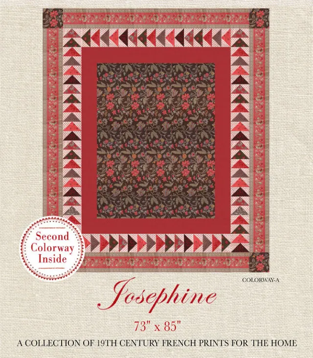 French General Josephine patron quilt imprimé oies volantes