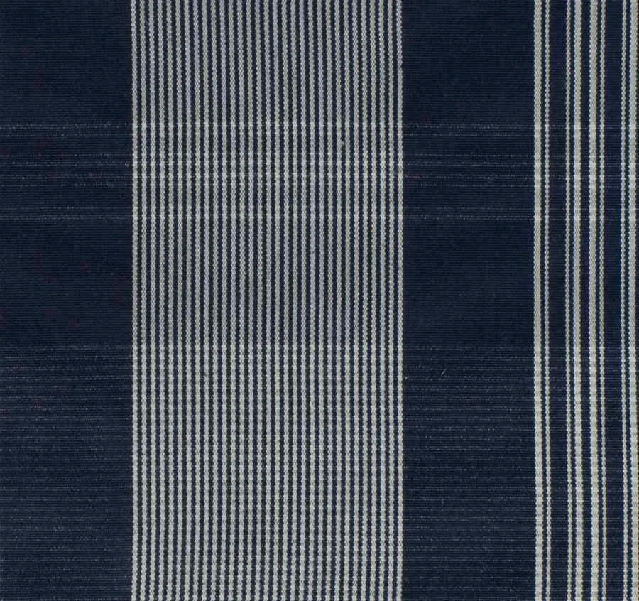 French General Apolline Navy tissu ameublement coton indigo