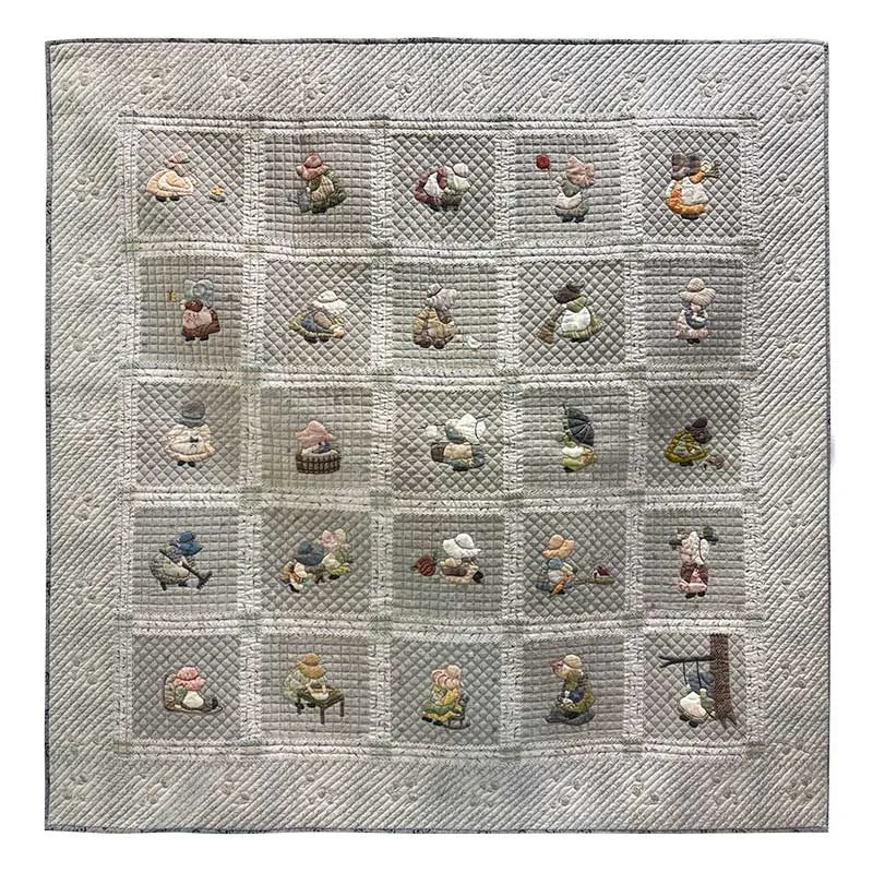 Yoko Saito Sunbonnet Sue patron tapisserie appliqué 119cm