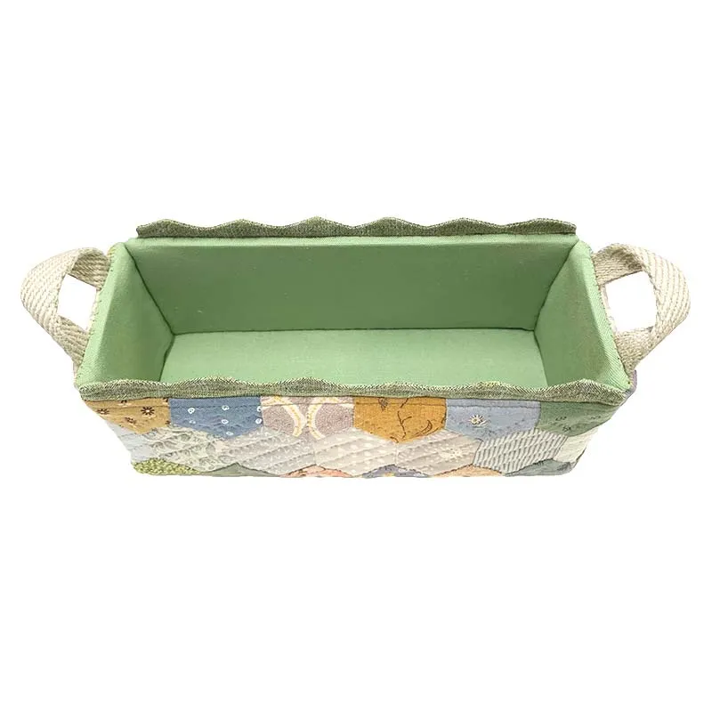 Yoko Saito Fabric Box kit boite tissu 21 cm hexagones