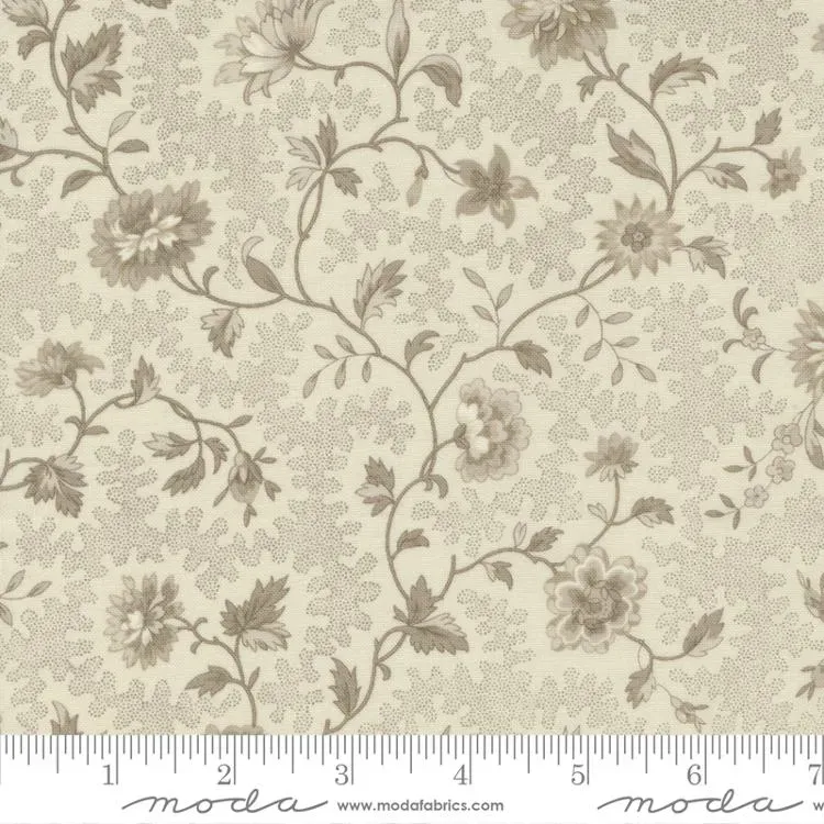 French General Bleu de France 13932 12 tissu coton bleu perle