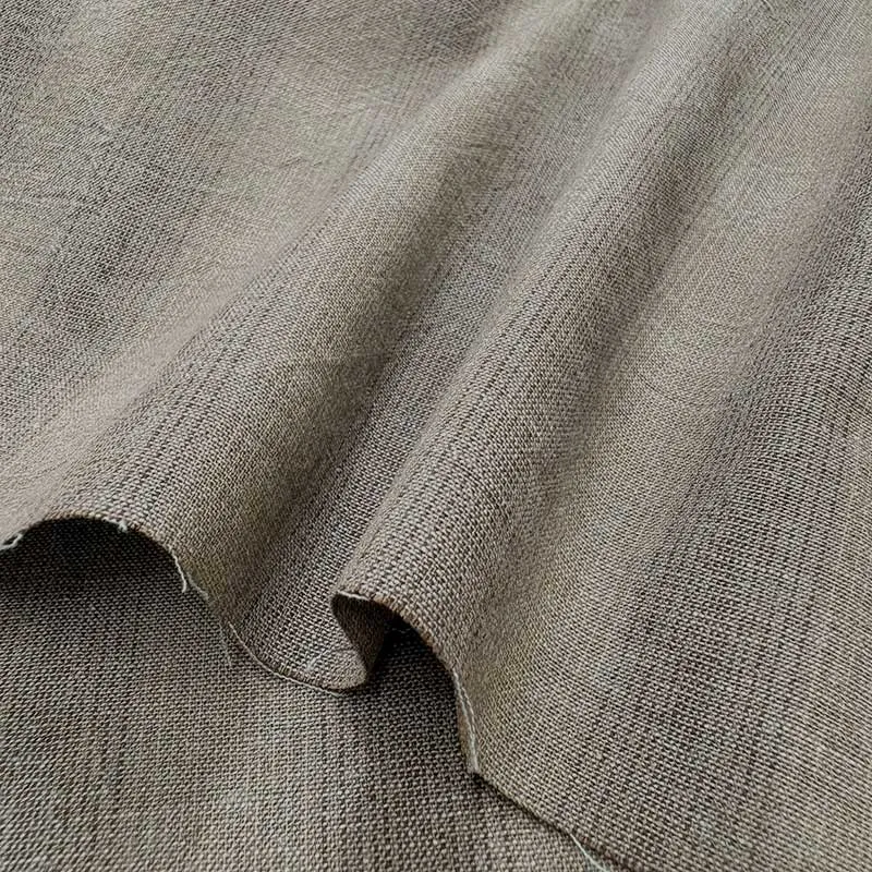 Yoko Saito 2026-05-A15 tissu coton tissé gris au mètre dès 0,3m