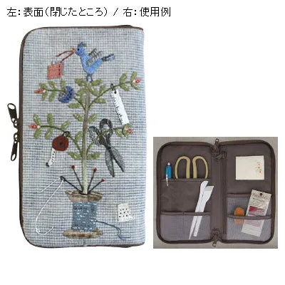 Yoko Saito Birds and Spool patron boîte couture appliqué oiseaux