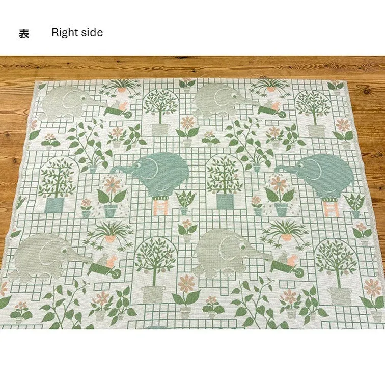 Yoko Saito web20250626-01 tissu jacquard éléphant au mètre