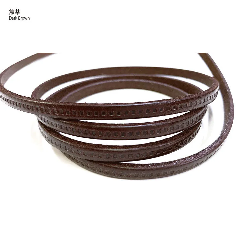 Yoko Saito NKT-5B lanière cuir véritable 5mm au mètre