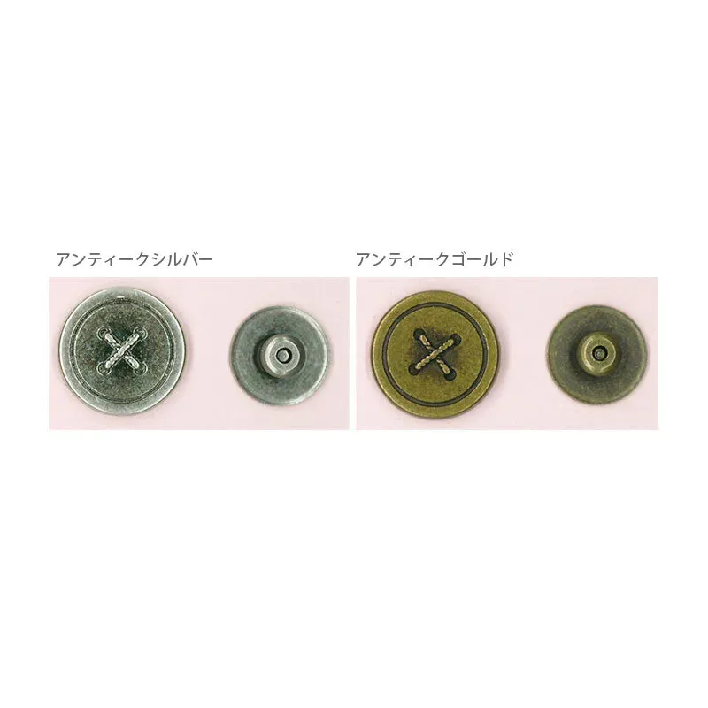 Yoko Saito JTMP-143 bouton-pression vis 16mm sac